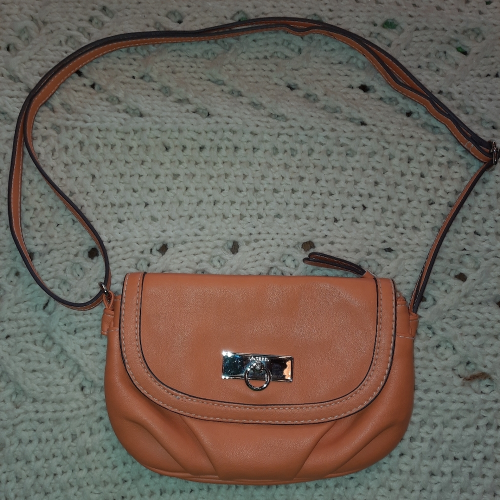 Rosetti Orange Crossbody Bag with Long Strap